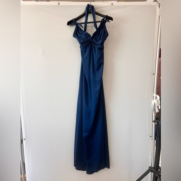 BCBGMAXAZRIA Navy blue cocktail dress formal size 04 NEW - Picture 1 of 5